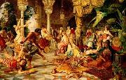 unknow artist Arab or Arabic people and life. Orientalism oil paintings  509 painting